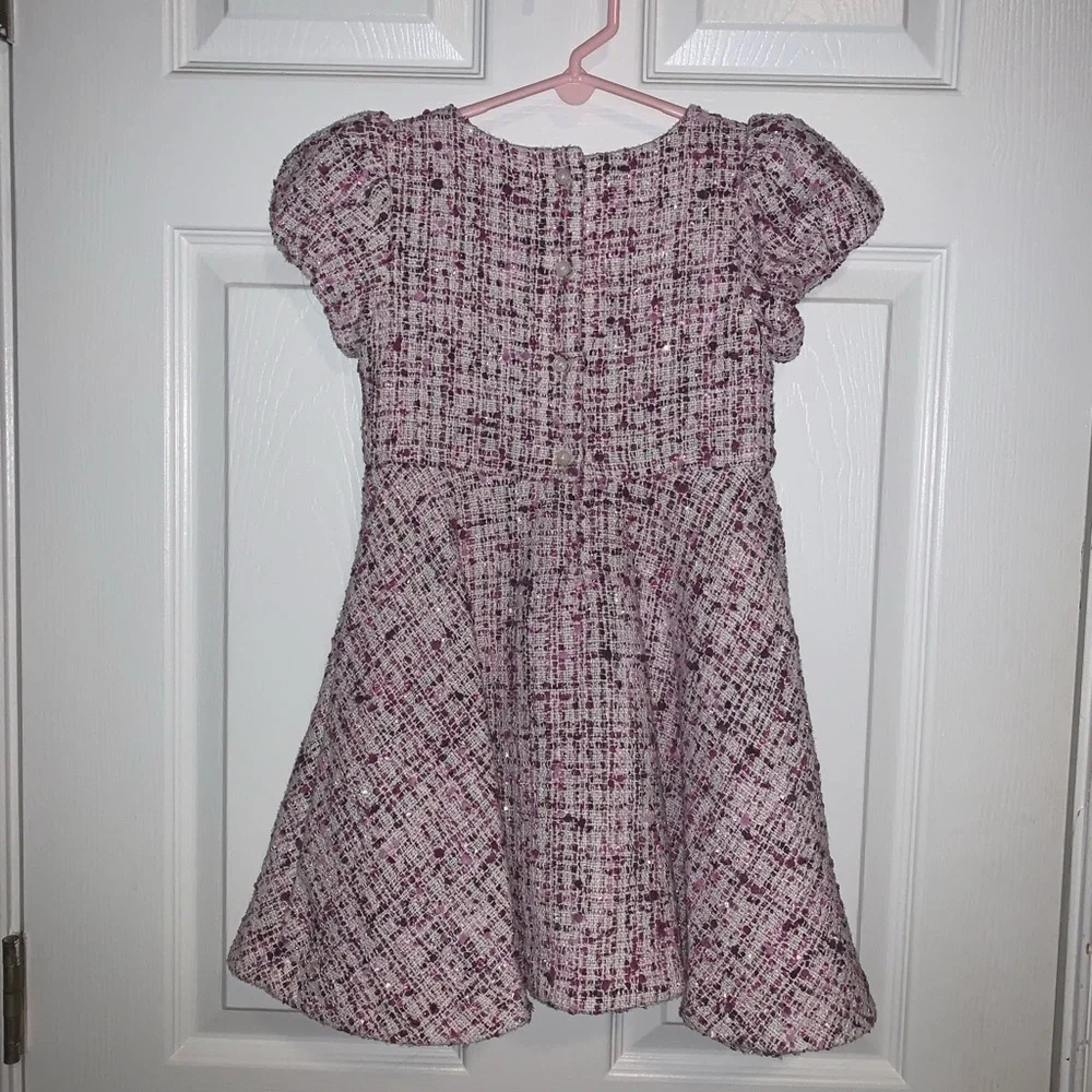 Janie and Jack Purple/Pink Shimmer Dress - Picture 9 of 12